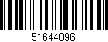 Código de barras (EAN, GTIN, SKU, ISBN): '51644096'