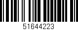 Código de barras (EAN, GTIN, SKU, ISBN): '51644223'