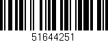 Código de barras (EAN, GTIN, SKU, ISBN): '51644251'
