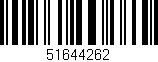 Código de barras (EAN, GTIN, SKU, ISBN): '51644262'
