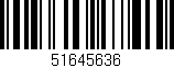 Código de barras (EAN, GTIN, SKU, ISBN): '51645636'