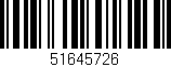Código de barras (EAN, GTIN, SKU, ISBN): '51645726'