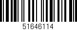 Código de barras (EAN, GTIN, SKU, ISBN): '51646114'