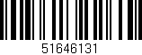 Código de barras (EAN, GTIN, SKU, ISBN): '51646131'
