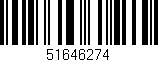Código de barras (EAN, GTIN, SKU, ISBN): '51646274'