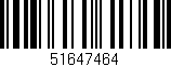 Código de barras (EAN, GTIN, SKU, ISBN): '51647464'