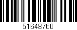 Código de barras (EAN, GTIN, SKU, ISBN): '51648760'