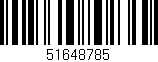 Código de barras (EAN, GTIN, SKU, ISBN): '51648785'
