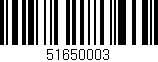 Código de barras (EAN, GTIN, SKU, ISBN): '51650003'