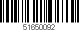 Código de barras (EAN, GTIN, SKU, ISBN): '51650092'