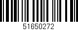 Código de barras (EAN, GTIN, SKU, ISBN): '51650272'