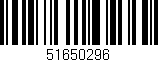 Código de barras (EAN, GTIN, SKU, ISBN): '51650296'