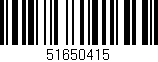 Código de barras (EAN, GTIN, SKU, ISBN): '51650415'