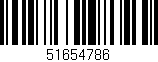 Código de barras (EAN, GTIN, SKU, ISBN): '51654786'