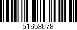Código de barras (EAN, GTIN, SKU, ISBN): '51658678'