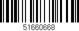 Código de barras (EAN, GTIN, SKU, ISBN): '51660668'