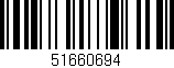 Código de barras (EAN, GTIN, SKU, ISBN): '51660694'