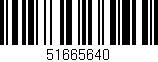 Código de barras (EAN, GTIN, SKU, ISBN): '51665640'