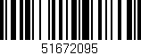 Código de barras (EAN, GTIN, SKU, ISBN): '51672095'