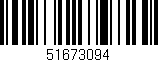 Código de barras (EAN, GTIN, SKU, ISBN): '51673094'