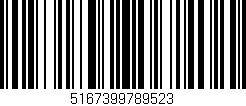 Código de barras (EAN, GTIN, SKU, ISBN): '5167399789523'