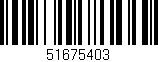 Código de barras (EAN, GTIN, SKU, ISBN): '51675403'