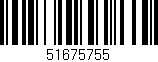 Código de barras (EAN, GTIN, SKU, ISBN): '51675755'