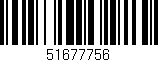 Código de barras (EAN, GTIN, SKU, ISBN): '51677756'