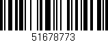 Código de barras (EAN, GTIN, SKU, ISBN): '51678773'