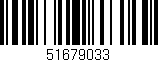 Código de barras (EAN, GTIN, SKU, ISBN): '51679033'