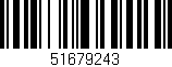 Código de barras (EAN, GTIN, SKU, ISBN): '51679243'