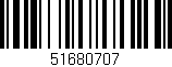 Código de barras (EAN, GTIN, SKU, ISBN): '51680707'