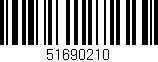 Código de barras (EAN, GTIN, SKU, ISBN): '51690210'