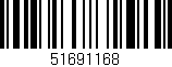 Código de barras (EAN, GTIN, SKU, ISBN): '51691168'