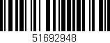 Código de barras (EAN, GTIN, SKU, ISBN): '51692948'