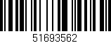 Código de barras (EAN, GTIN, SKU, ISBN): '51693562'