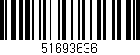 Código de barras (EAN, GTIN, SKU, ISBN): '51693636'