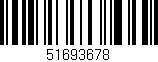 Código de barras (EAN, GTIN, SKU, ISBN): '51693678'