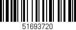 Código de barras (EAN, GTIN, SKU, ISBN): '51693720'