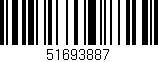 Código de barras (EAN, GTIN, SKU, ISBN): '51693887'