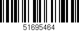 Código de barras (EAN, GTIN, SKU, ISBN): '51695464'