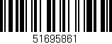 Código de barras (EAN, GTIN, SKU, ISBN): '51695861'