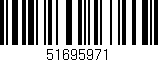 Código de barras (EAN, GTIN, SKU, ISBN): '51695971'