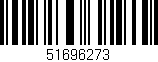 Código de barras (EAN, GTIN, SKU, ISBN): '51696273'