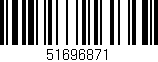 Código de barras (EAN, GTIN, SKU, ISBN): '51696871'