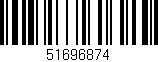Código de barras (EAN, GTIN, SKU, ISBN): '51696874'
