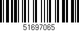 Código de barras (EAN, GTIN, SKU, ISBN): '51697065'