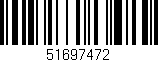 Código de barras (EAN, GTIN, SKU, ISBN): '51697472'