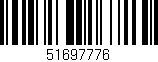 Código de barras (EAN, GTIN, SKU, ISBN): '51697776'