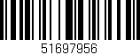 Código de barras (EAN, GTIN, SKU, ISBN): '51697956'